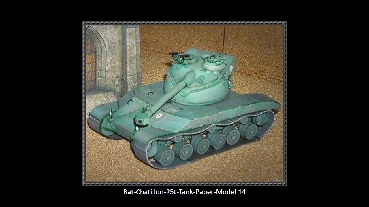  Bat-Chatillon-25t-Tank-Paper-Model 14