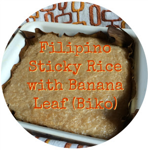 Filipino Sticky Rice with Banana Leaf (Biko) Favorite Family Recipes