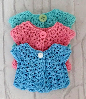 Chaquetas crochet punto calado hecho a mano