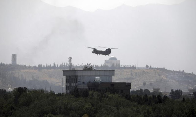 Taliban enter Kabul, helicopters begin arriving at US embassy
