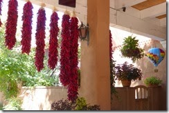 Red chile ristras (swags)
