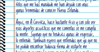 Nuestra pizarra de clase: Cómo escribir una carta a un amigo