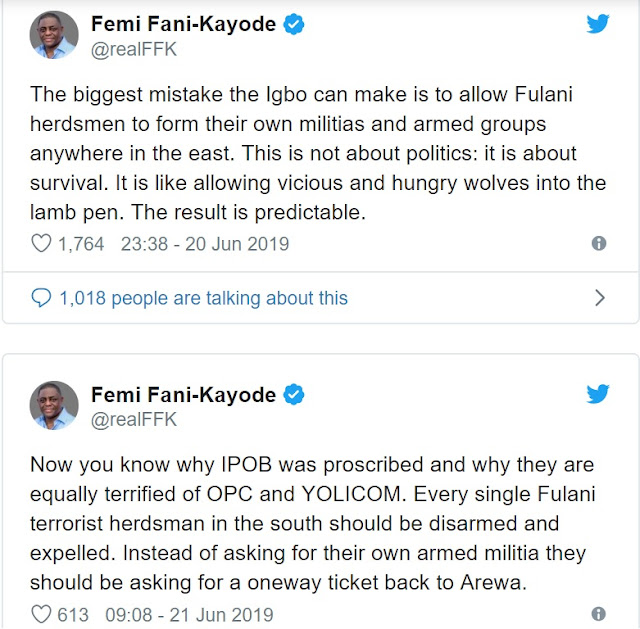 Allowing Fulani Herdsmen Form Own Militias In S’East Would Be Igbo’s Biggest Mistake – FFK Warns