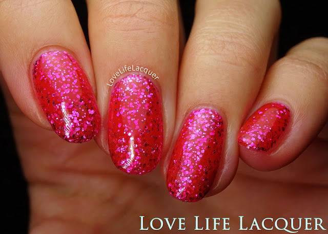 Pink Gellac VIP collection swatches Sparkling Pink