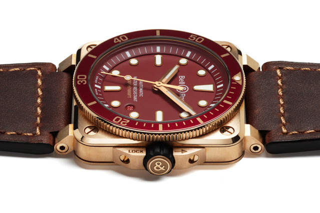 réplica del reloj Bell & Ross BR 03-92 Diver Red Bronze