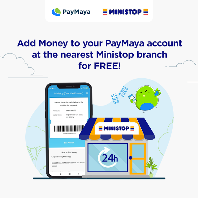 add money to your PayMaya account for free at Ministop stores nationwide