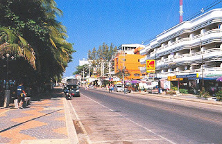 The beach road of pattaya