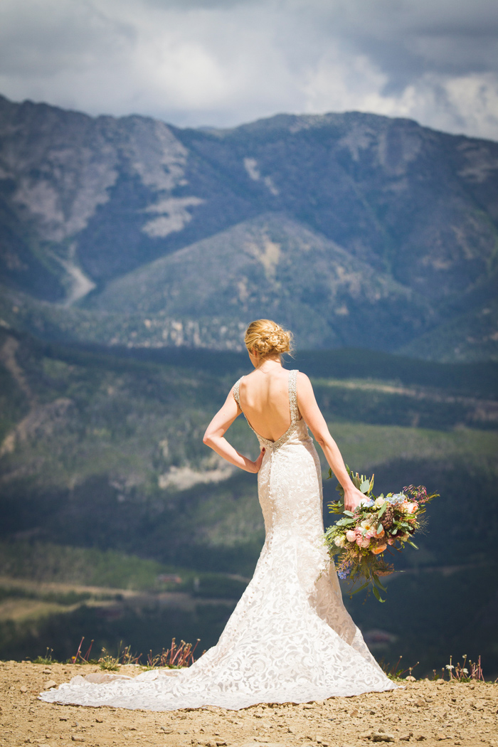 Montana Bride / Dress: Allure Bridals / Eye in the Sky Photography / Big Sky Resort / Flowers: Katalin Green 