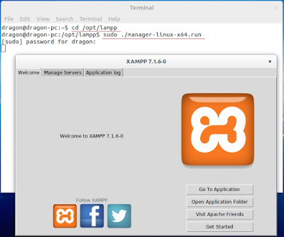 langkah-langkah merunning xampp versi GUI