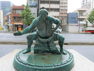 Statues in Ryogoku Tokyo 