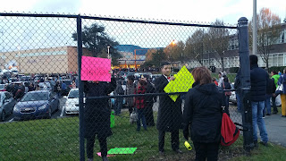 Black Lives Matter Protestors at Clinton WA Rally