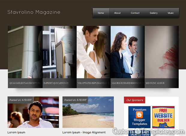 Stavrolino Magazine Blogger Template