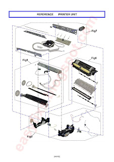 External View and Parts List on Canon iP4600, iP4630, iP4640, iP4650, iP4660, iP4670, iP4680