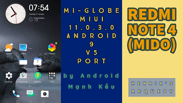 Mi-Globe MIUI 11.0.3.0 Android 9 v5 For Mido