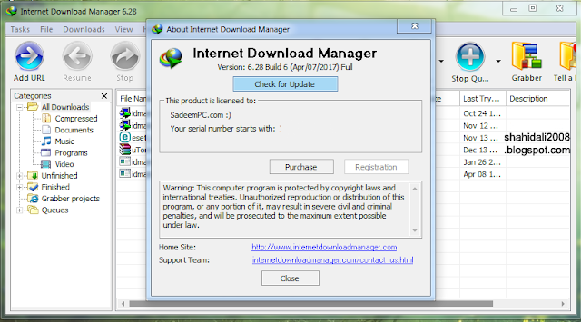 INTERNET DOWNLOAD MANAGER (IDM) 6.28 BUILD 6 CRACK