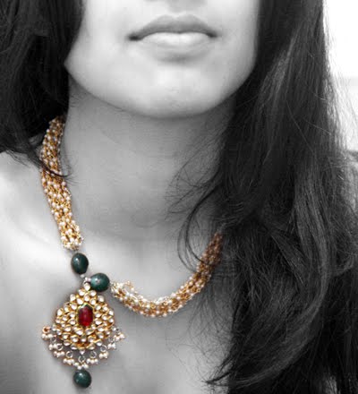 In Kundan and Pearls