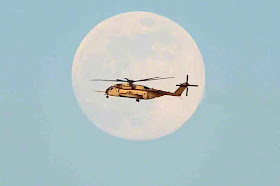 helicopter, military,moon, Okinawa, Japan