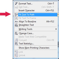 Membuat Tulisan/Text Melengkung Pada Corel Draw