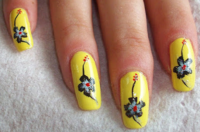 Yellow Nail Polish Art Designs and Ideas