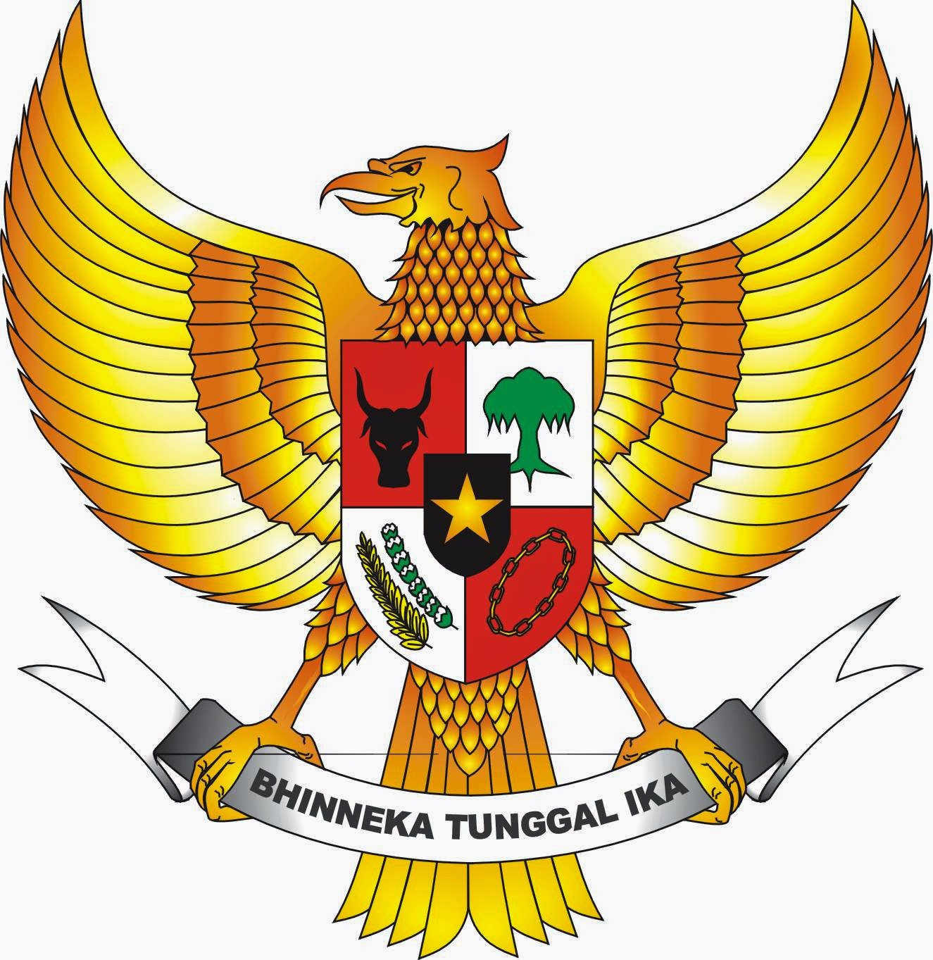 Gambar Burung Garuda Pancasila Lambang Negara Indonesia 