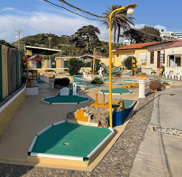 Mini Golf at the Farm House Pub in Ixia, Rhodes, Greece. Photo by Christopher Gottfried, May 2022
