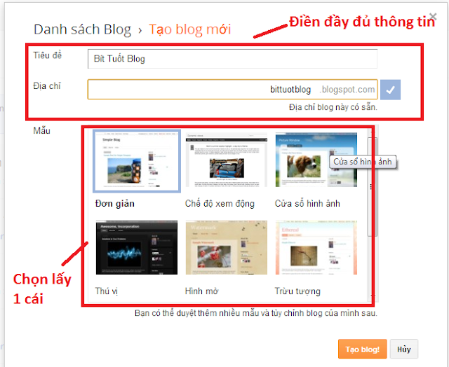 Hướng dẫn cách tạo Blogspot đơn giản dễ làm