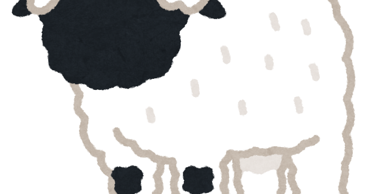 ヴァレーブラックノーズのイラスト 羊 かわいいフリー素材集 いらすとや