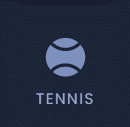 Le logo de la rubrique Tennis sur ClicnScores