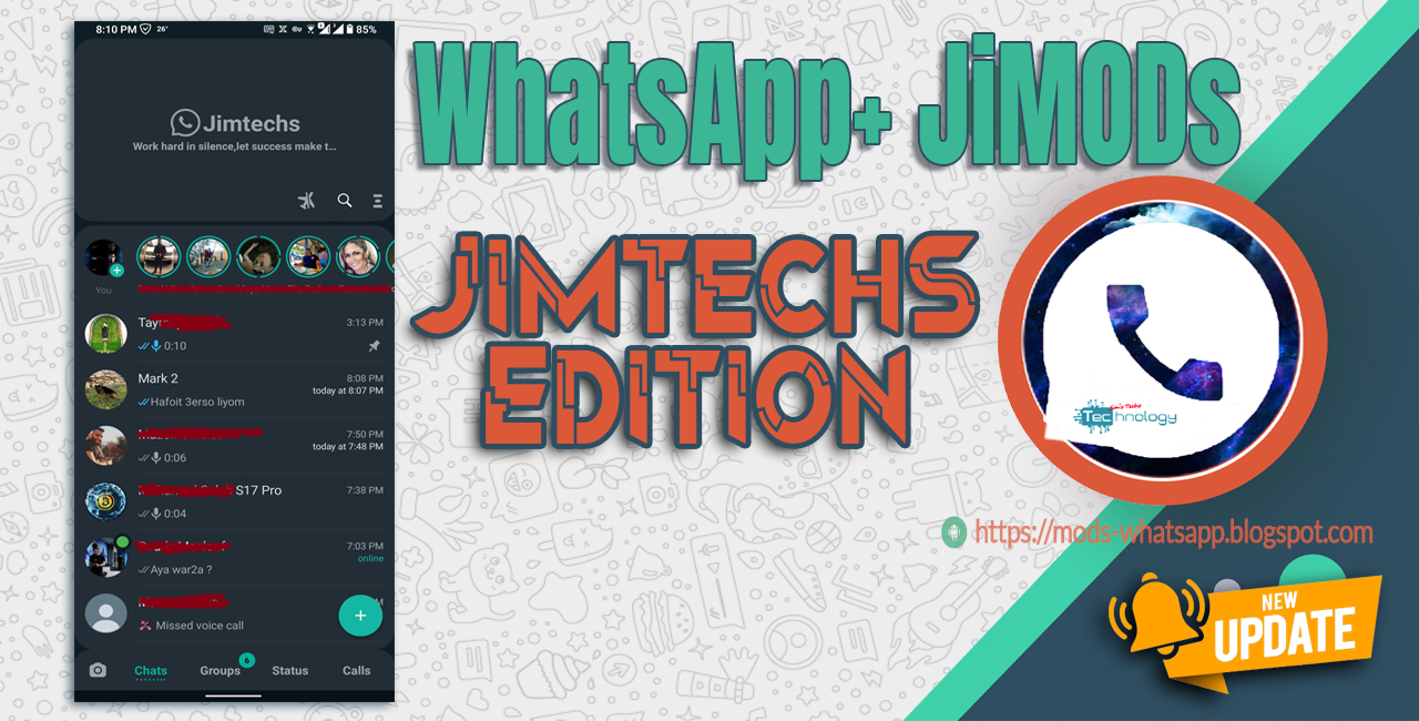 WhatsApp+ JiMODs v8.95 Jimtechs Editions APK