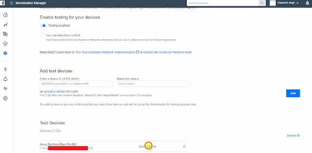 Facebook Developer Console Facebook Audience Network