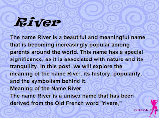 meaning of the name "River"