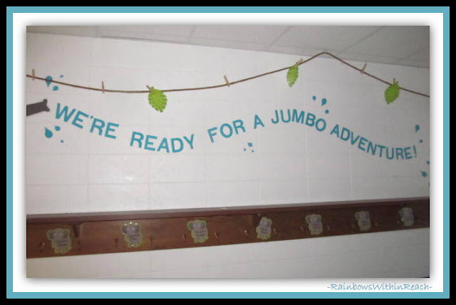 Kindergarten Bulletin Board Jungle Theme via RainbowsWithinReach