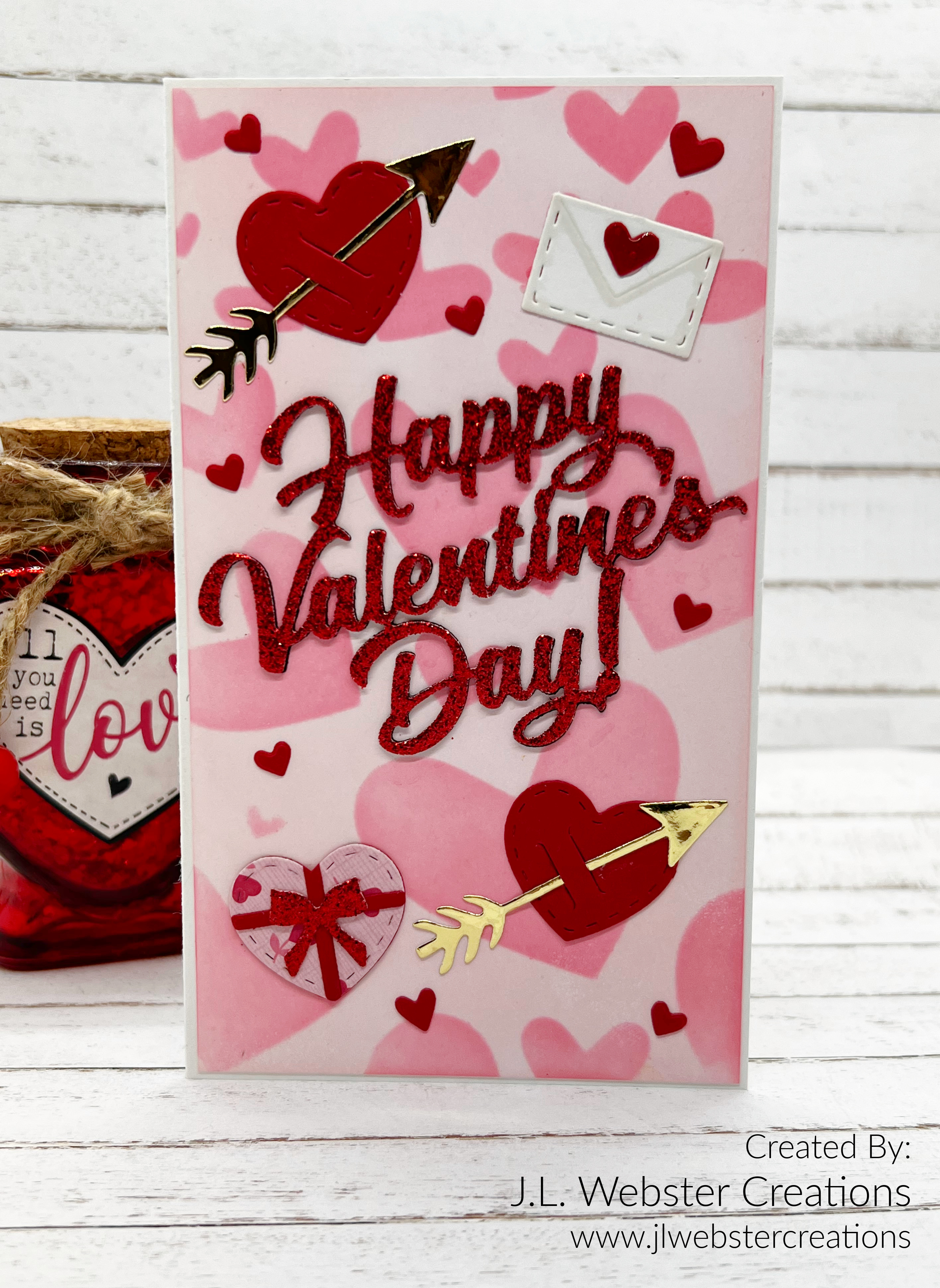 Die Cut Hearts Easy Valentine Card