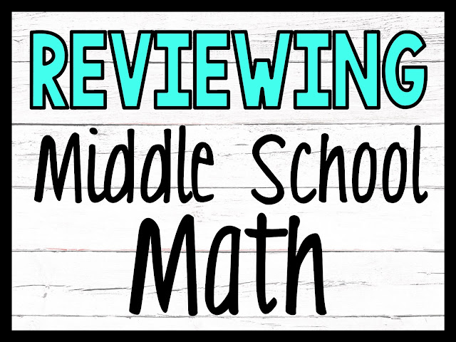 Engaging Middle School Math Reviews