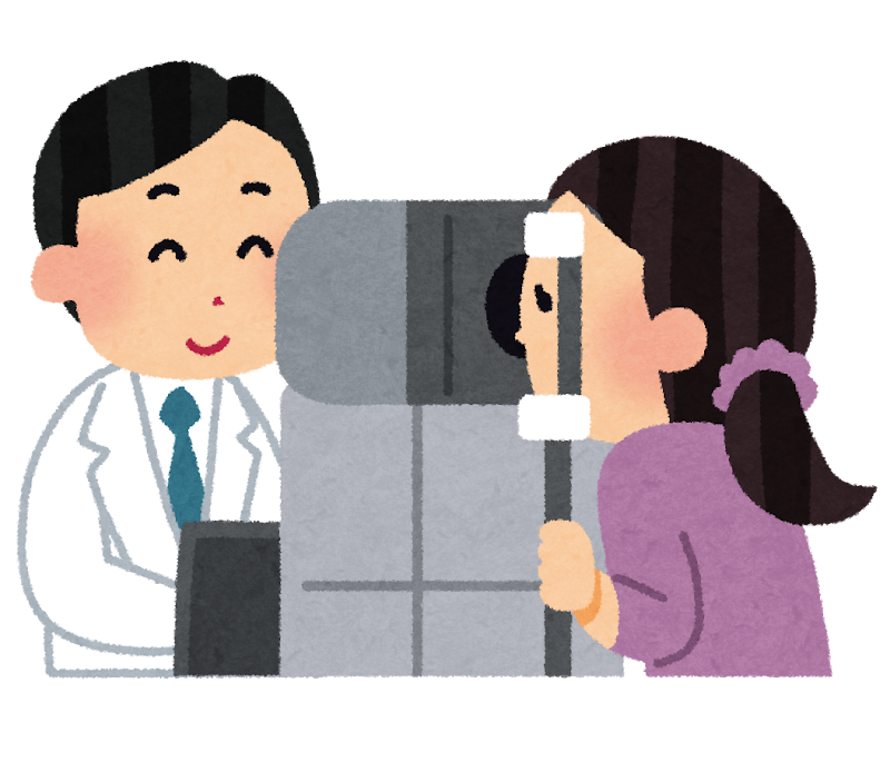 眼科の検査のイラスト 健康診断 かわいいフリー素材集 いらすとや