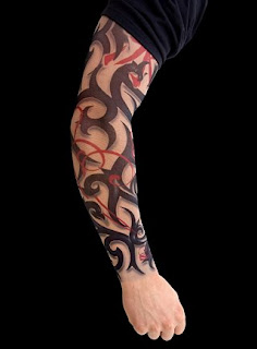 Japanese Tribal Sleeve Tattoo Designs