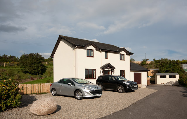 An old photo of one of our previous homes in Scotland