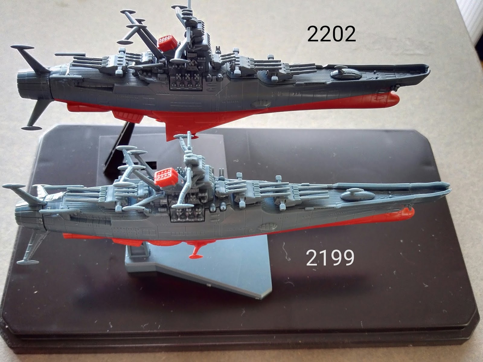 4 メカコレ 宇宙戦艦ヤマト シリーズ 宇宙戦艦ヤマト 2199版と22版 プゥ二郎さんの工作