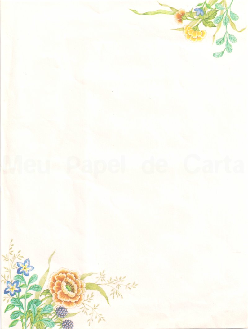 Meu Papel de Carta: 306 - Flores