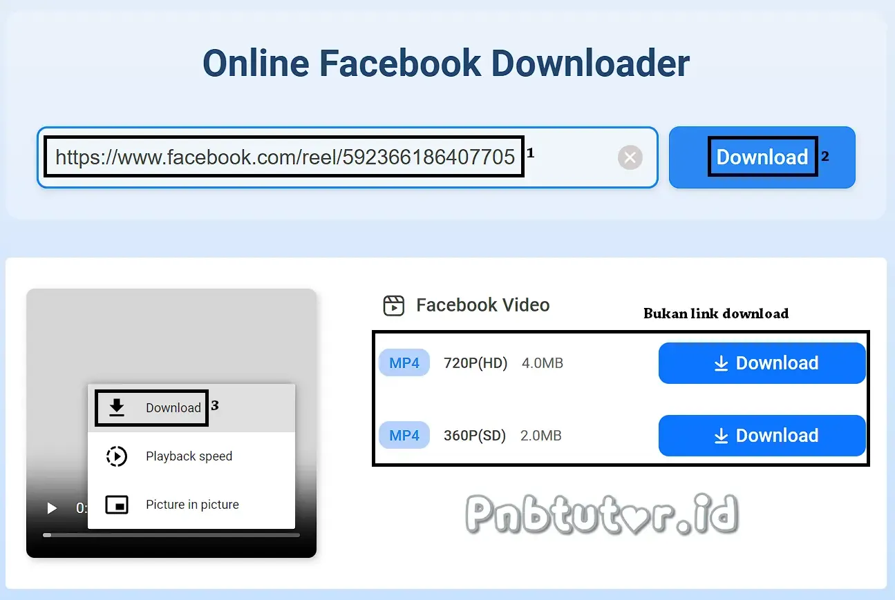 Cara Download Video Reels Facebook di Laptop