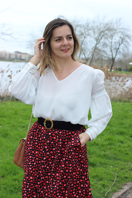 look du jour, jupe la redoute collection, les petites bulles de ma vie