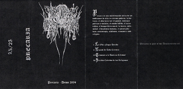 Precaria - "Demo 2004" Outside Cover Scan