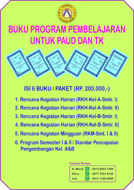 Buku Administrasi Kegiatan Belajar Mengajar PAUD TK,administrasi paud , format administrasi tk terbaru ,buku administrasi kepala sekolah tk 