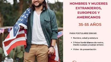 CASTING COLOMBIA. Se buscan HOMBRES y MUJERES EXTRANJEROS entre 35 - 55 años para COMERCIAL