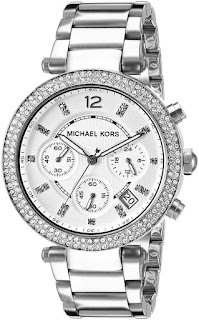 MICHAEL KORS Parker Silver Dial Stainless Steel Chronograph Ladies MK5353