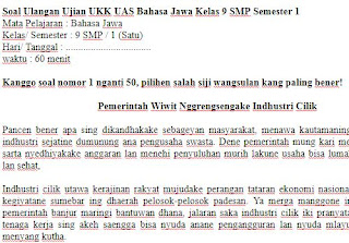 Soal-UKK-UAS-Bahasa-Jawa-Kelas-9-SMP-Semester-1