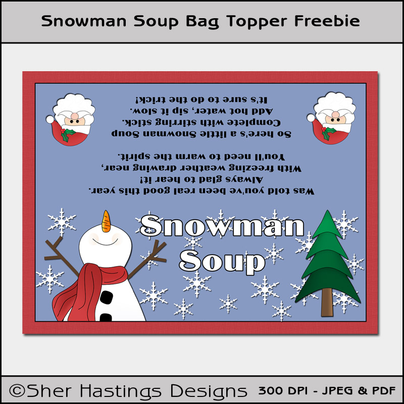 Free Printable Snowman Soup Tags  Search Results 