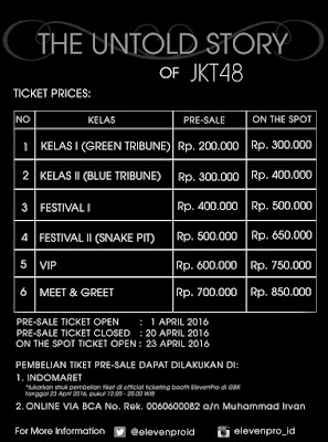 Harga Tiket The Untold Story