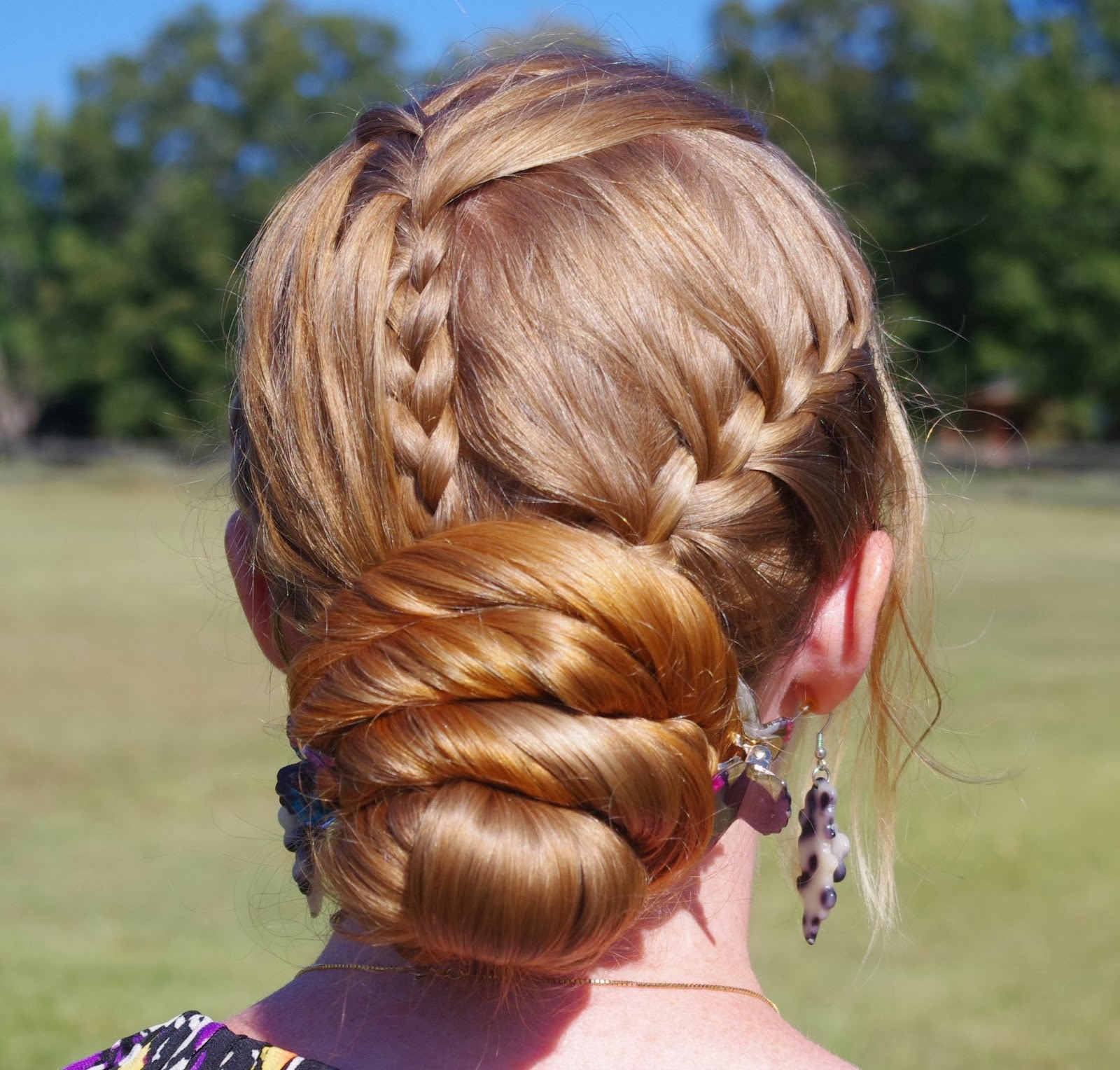 einfache Frisuren für lange Haare Zopf