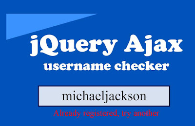 Username checker in jquery ajax 